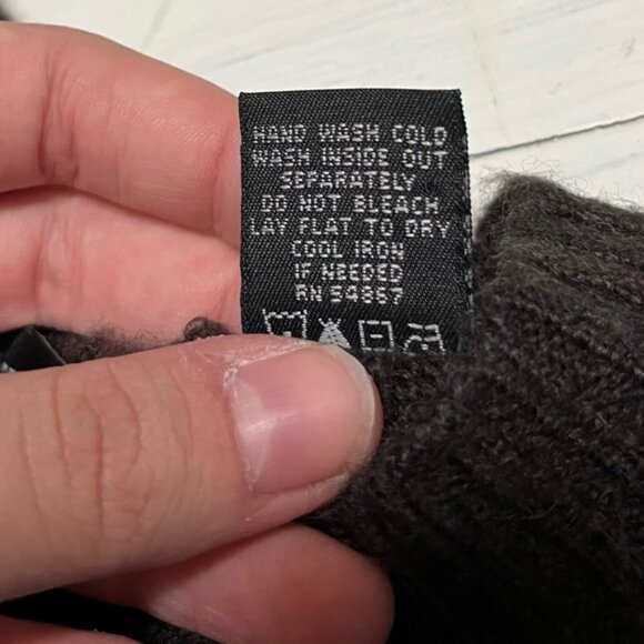 Vintage Express Brown Wool Blend Crop Sweater - Picture 5 of 6